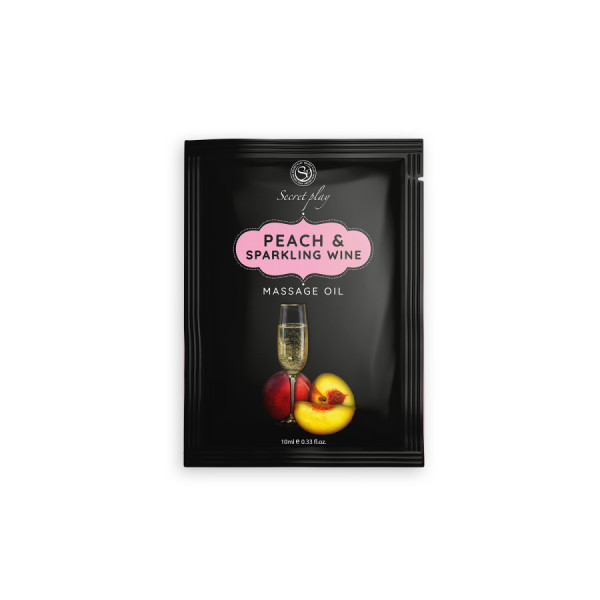 Dosette huile de massage pêche vin pétillant 10 ml 